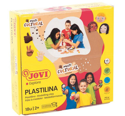 Plastilina JOVI 70 Caja x6 Barras 50 g. Colores