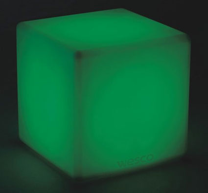 Cubo in plex opale luminoso cm 30x30x50/70/90h