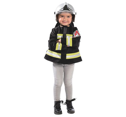 Disfraz de bombero para adultos Multicolor