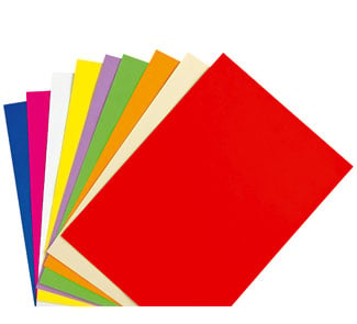 Hojas de papel color  120 g lote de 50