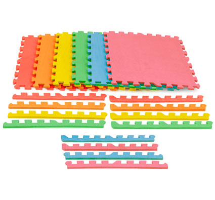 Losetas puzzle  foam EVA ARCO IRIS set de 6 losetas