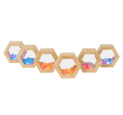 Bloques formas con luz Sakers hexagonos set de 6