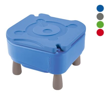 Mesa de actividades pequeña de agua y arena a: 45 cm con tapa el conjunto