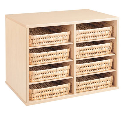 Mueble de almacenaje alt.: 51 kit cestas para colocar (4 cestas - 2  repisas) el conjunto