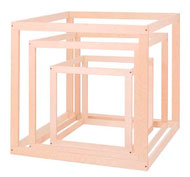 Cubos y espacios de juegos Montessori 3 cubos 3 tamaños set de 3