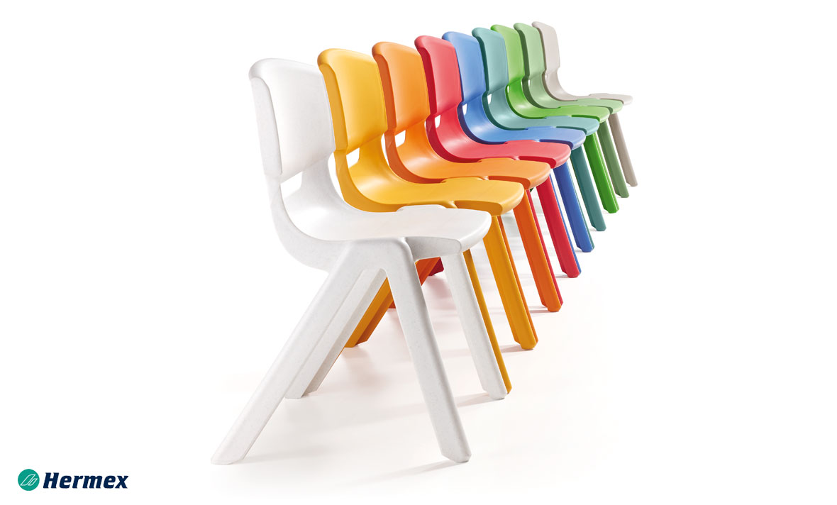 Aulas de Secundaria - Conjunto colores sillas Funny